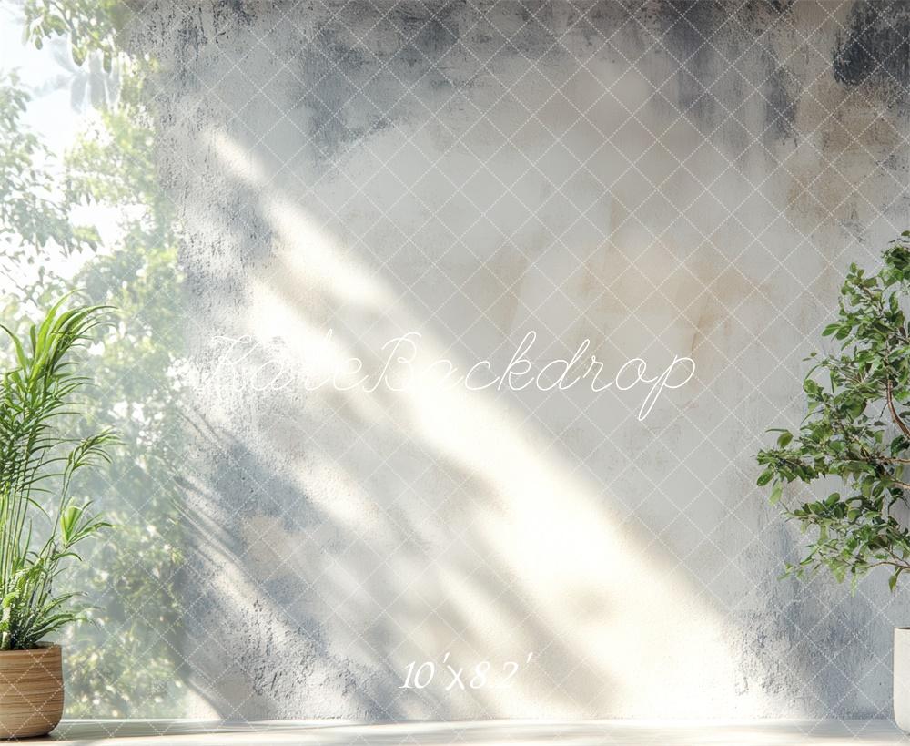 Kate Sunshine Greenery Abstract Wall Backdrop Designed by Mini MakeBelieve -UK