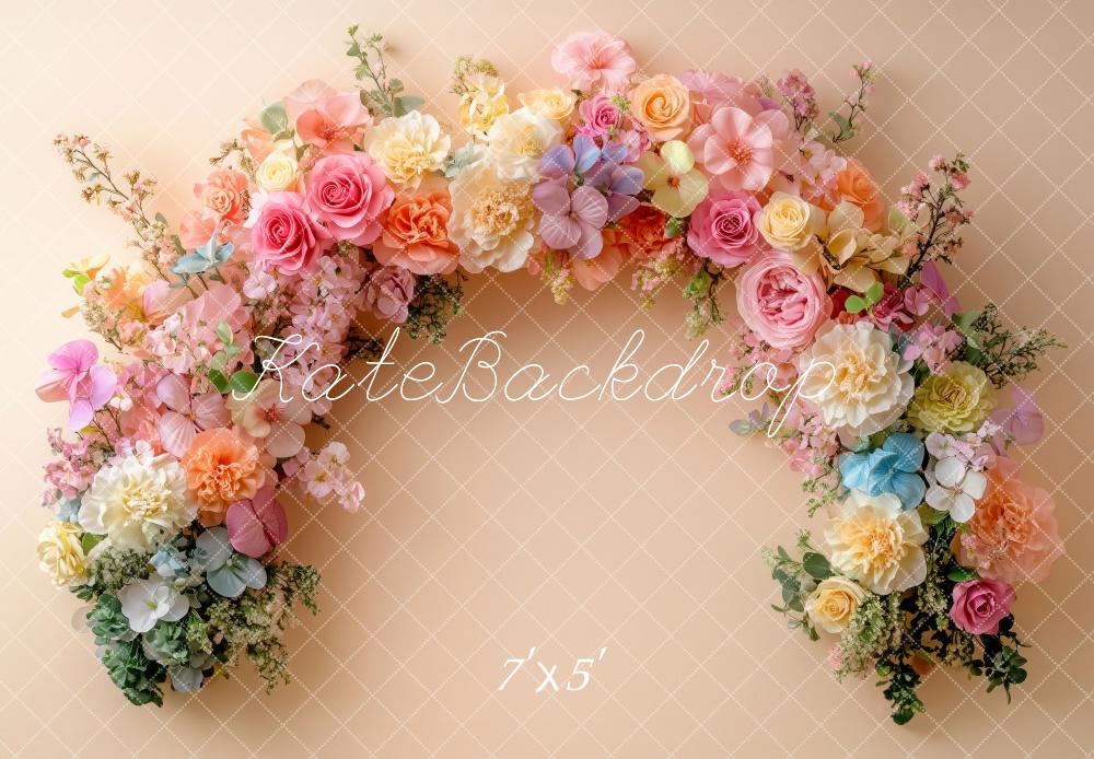 Kate Spring Flower Arch Pastel Backdrop Designed by Patty Robert -UK