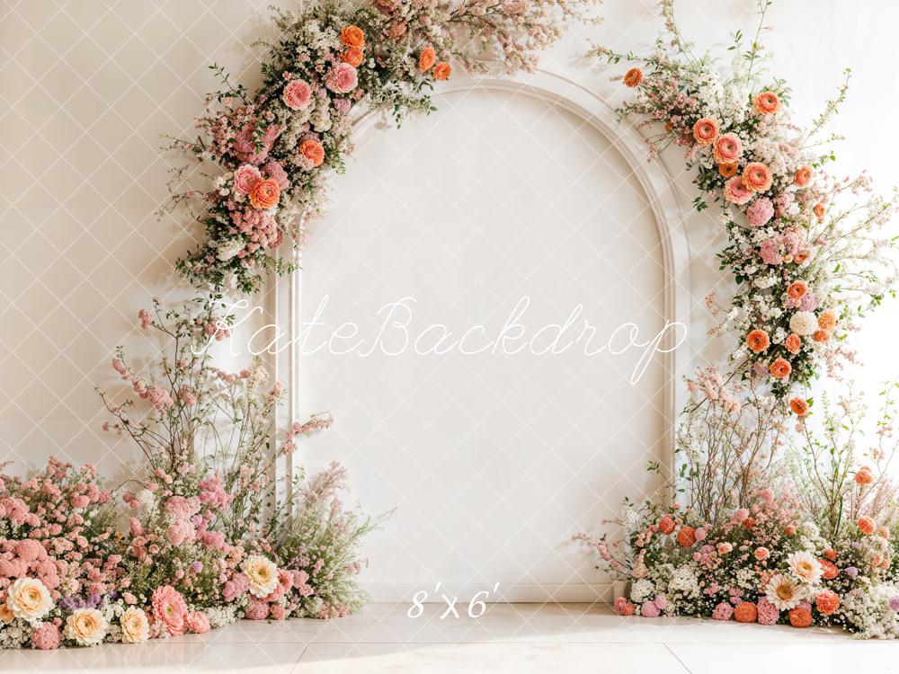 Kate Spring Floral Arch Wedding Mother's Day Backdrop Designed by Emetselch