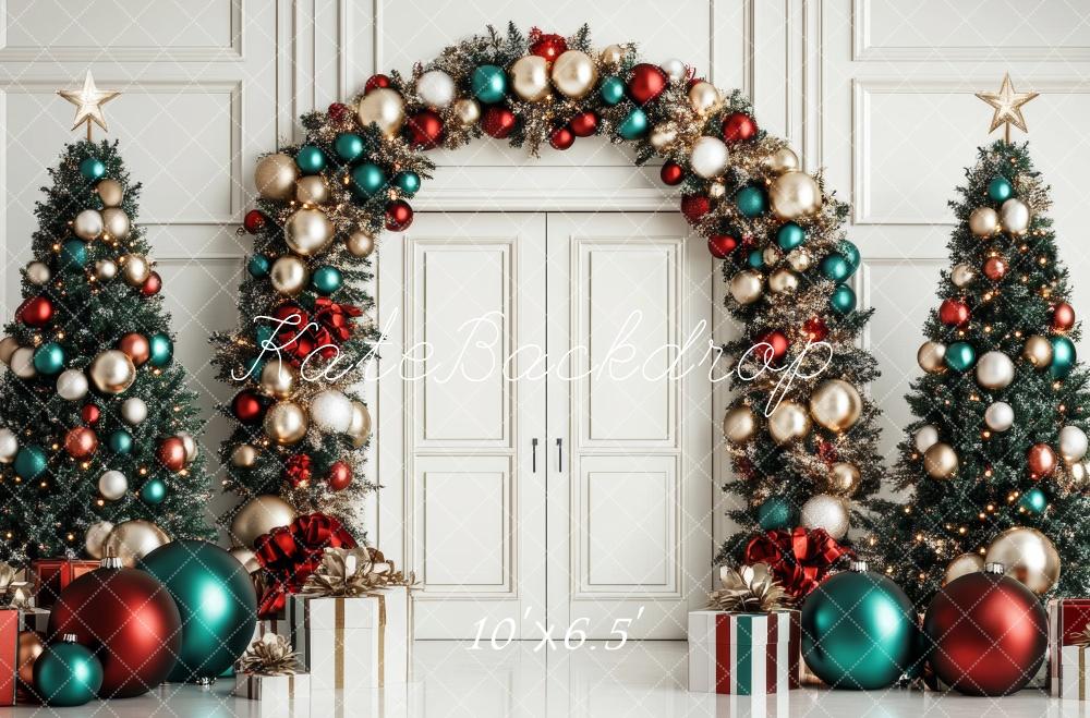 Lightning Deals Kate Christmas Tree Arch Ornaments Backdrop Designed by Lidia Redekopp -UK