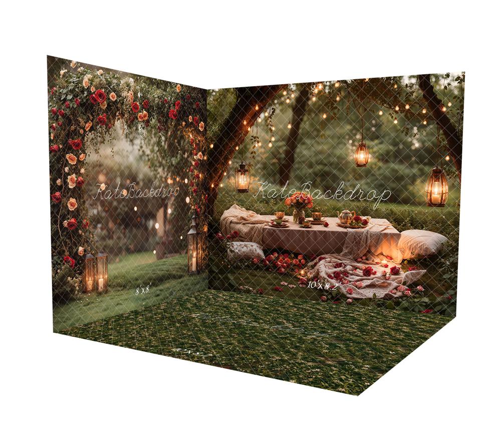 Lightning Deals Kate Valentine Spring Romantic Garden Picnic Room Set -UK