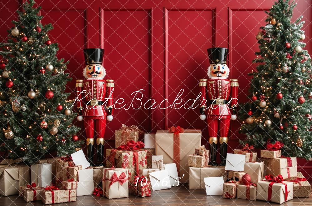 Lightning Deals Kate Christmas Tree Nutcracker Gifts Backdrop Designed by Patty Robert -UK