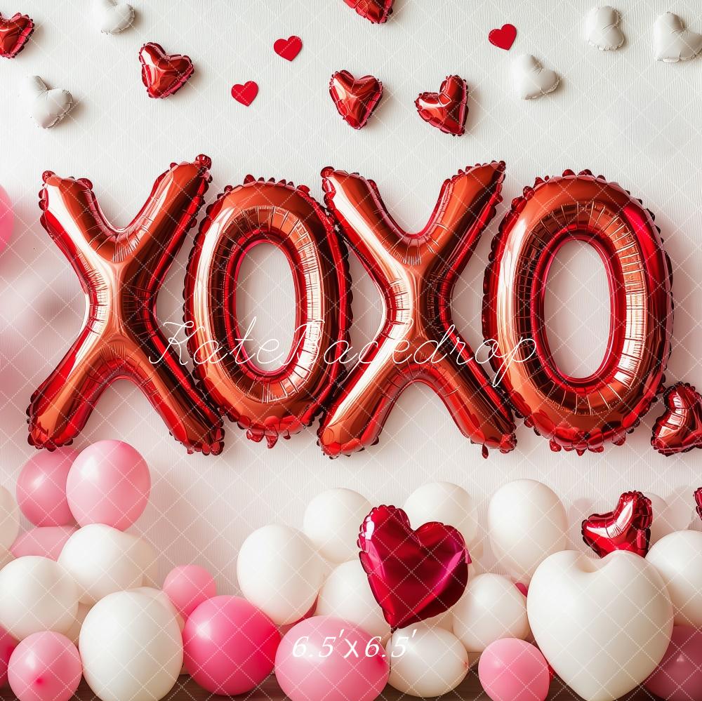 Kate Valentine's XOXO Balloons Backdrop Designed by Patty Robert -UK