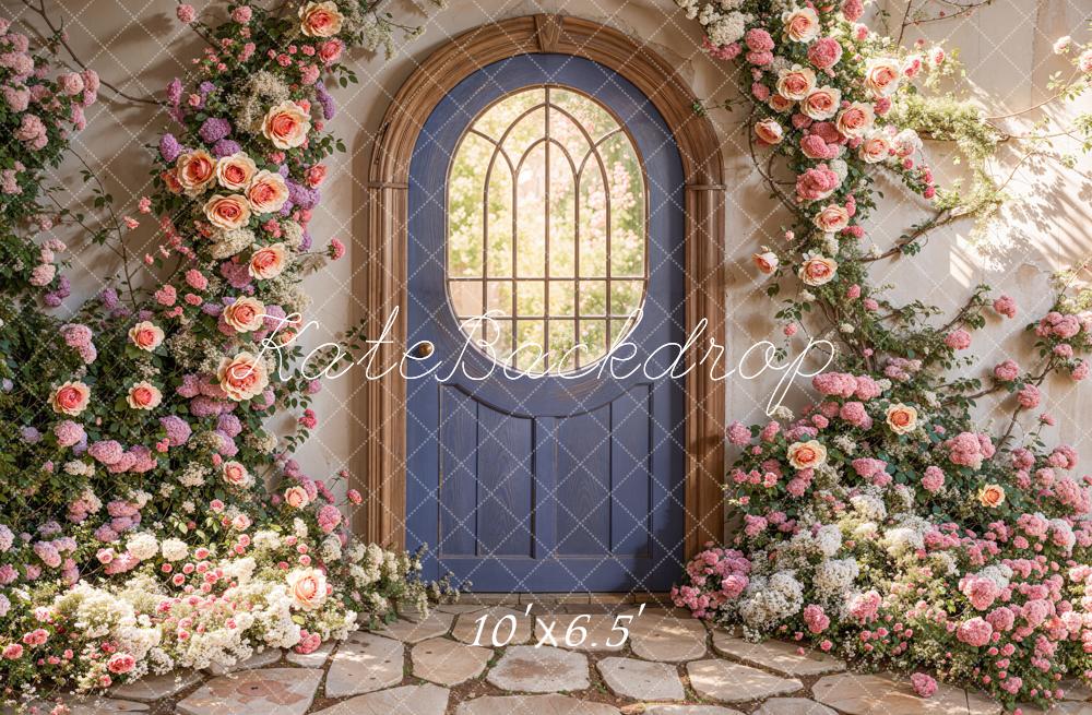 Kate Spring Floral Arched Doorway Backdrop Designed by Emetselch -UK