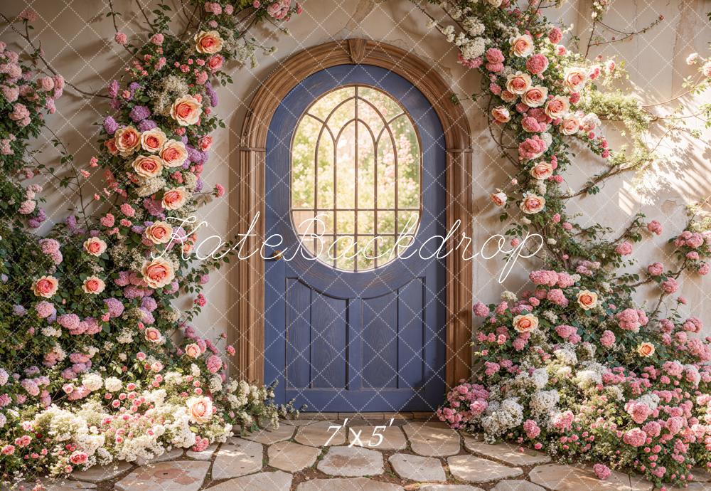 Kate Spring Floral Arched Doorway Backdrop Designed by Emetselch -UK