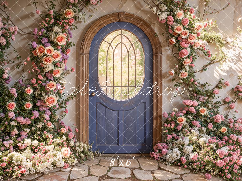 Kate Spring Floral Arched Doorway Backdrop Designed by Emetselch -UK