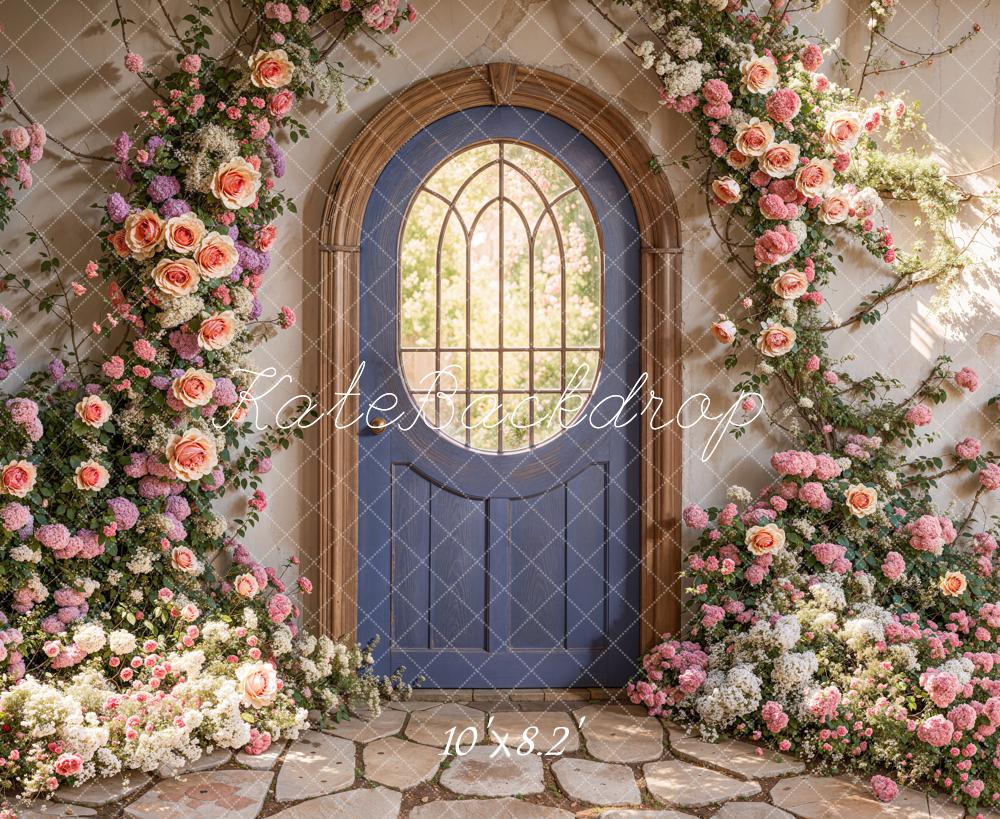 Kate Spring Floral Arched Doorway Backdrop Designed by Emetselch -UK