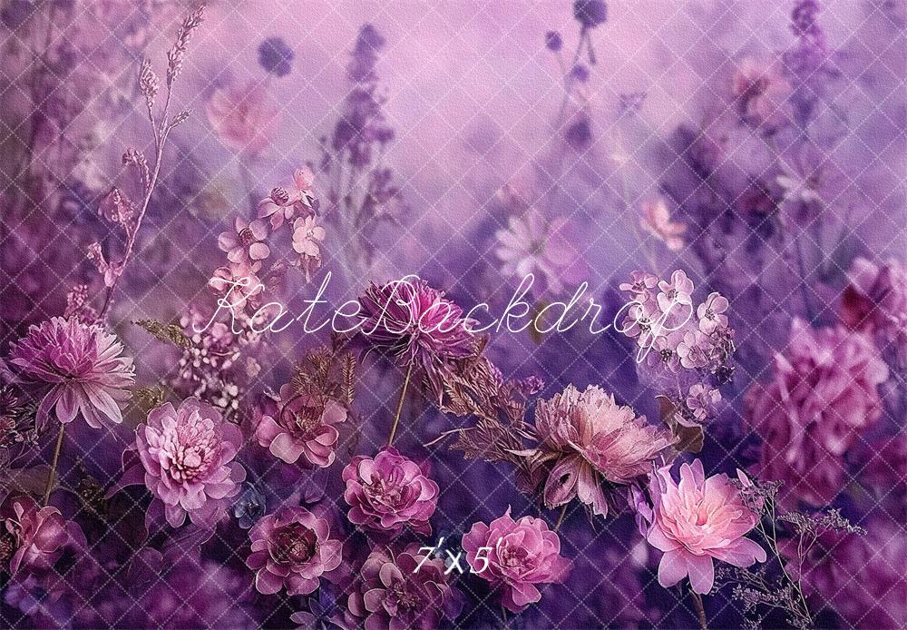 Kate Fine Art Purple Flower Backdrop Designed by Kerry Anderson -UK