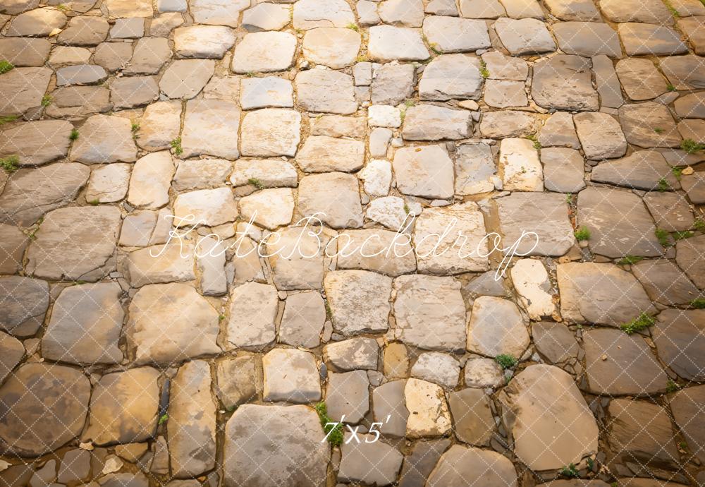 Kate Rustic Cobblestone Floor Backdrop Designed by Emetselch -UK