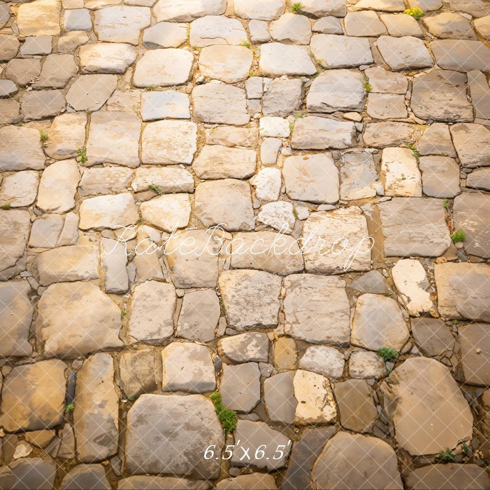 Kate Rustic Cobblestone Floor Backdrop Designed by Emetselch -UK