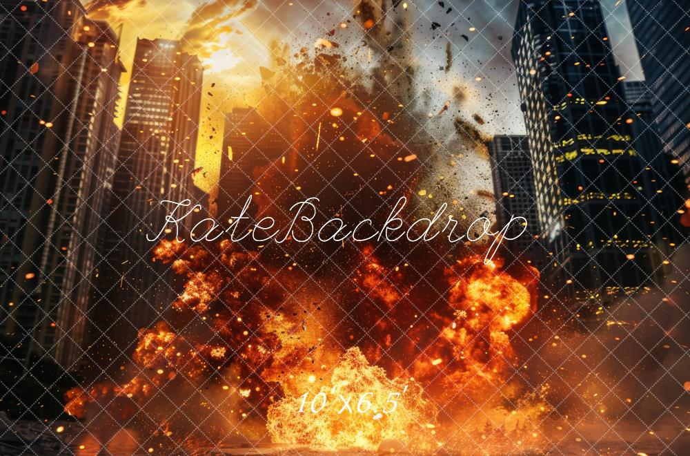 Kate City Explosion Action Backdrop Designed by Lidia Redekopp