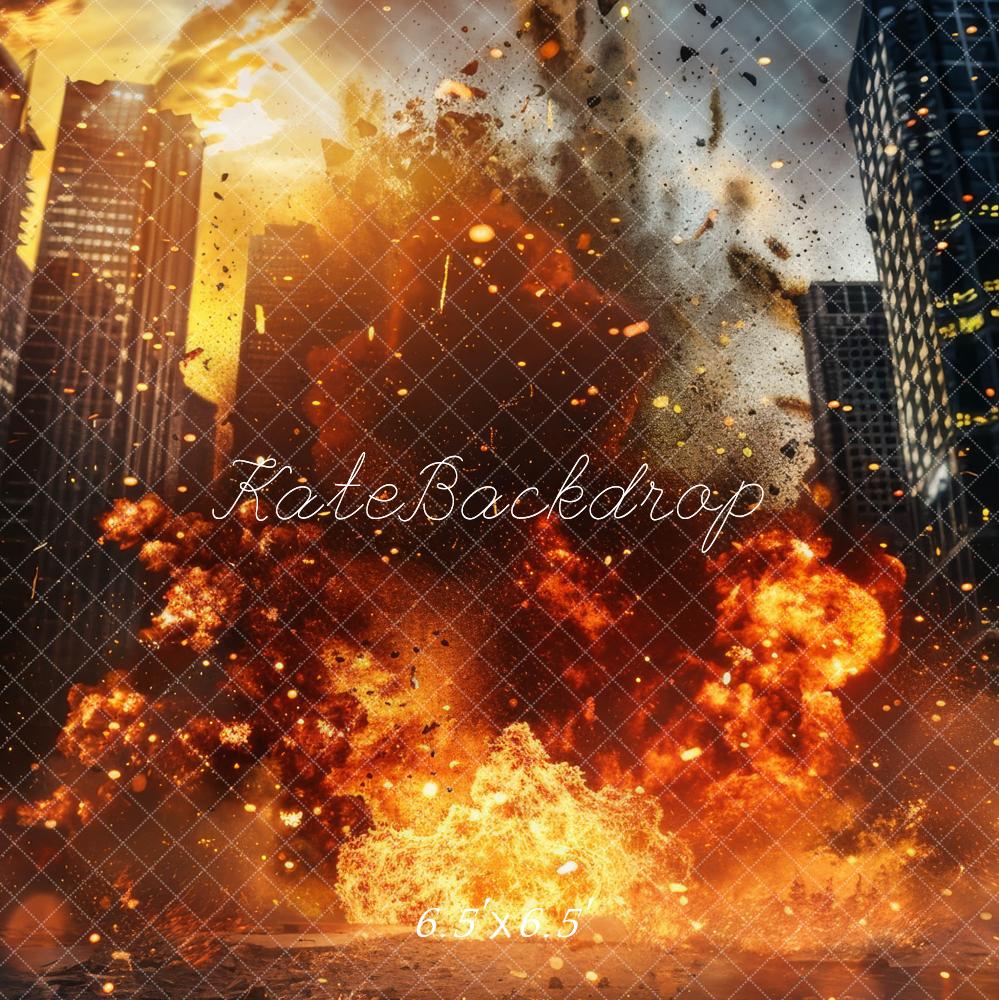 Kate City Explosion Action Backdrop Designed by Lidia Redekopp