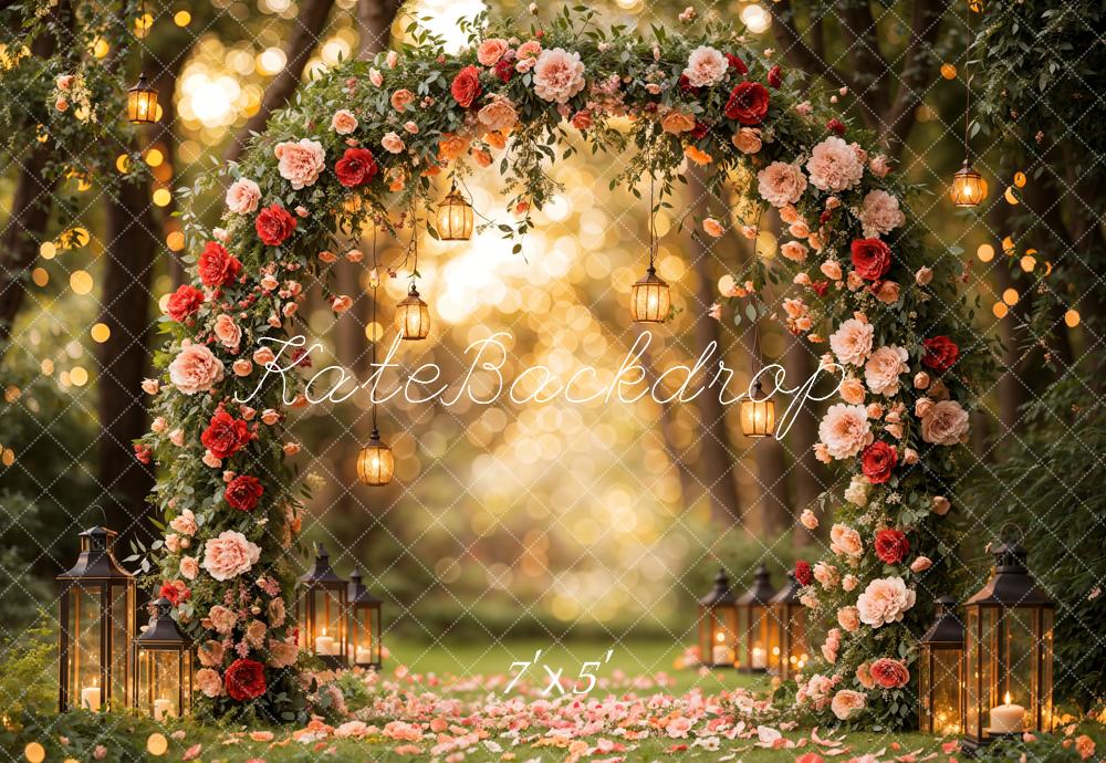 On sale Kate Valentine Flower Arch Lantern Backdrop Designed by Emetselch -UK