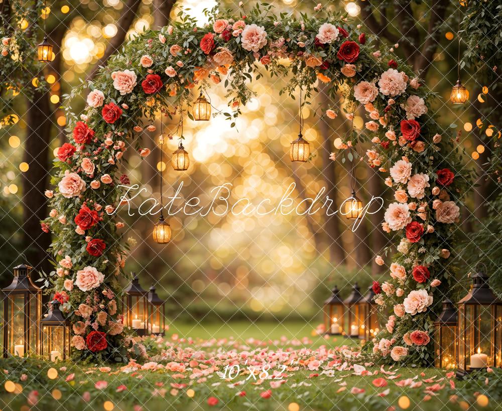 On sale Kate Valentine Flower Arch Lantern Backdrop Designed by Emetselch -UK