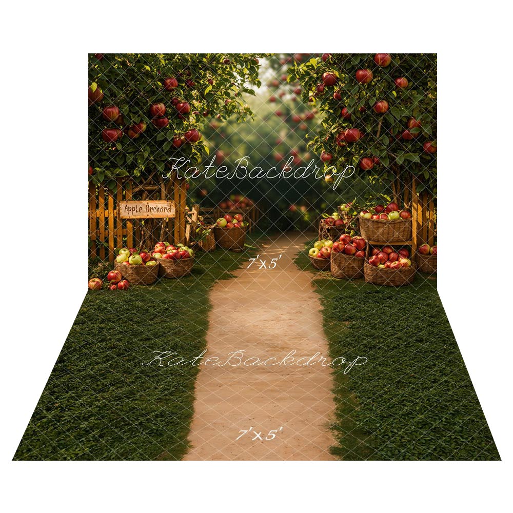 Kate Apple Orchard Backdrop+Garden Path Greenery Floor Backdrop -UK