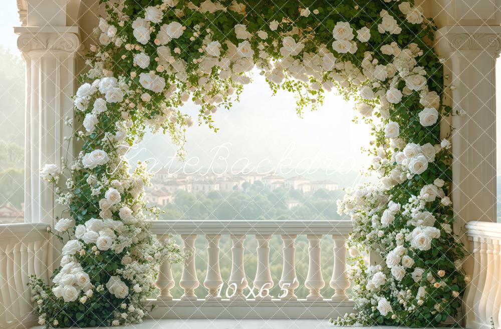 Lightning Deals Kate Wedding Flower Arch Balcony Backdrop Designed by Emetselch -UK