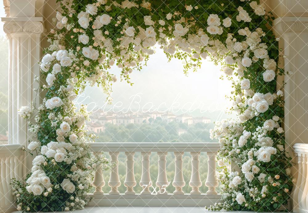 Lightning Deals Kate Wedding Flower Arch Balcony Backdrop Designed by Emetselch -UK