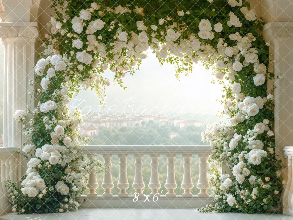 Lightning Deals Kate Wedding Flower Arch Balcony Backdrop Designed by Emetselch -UK