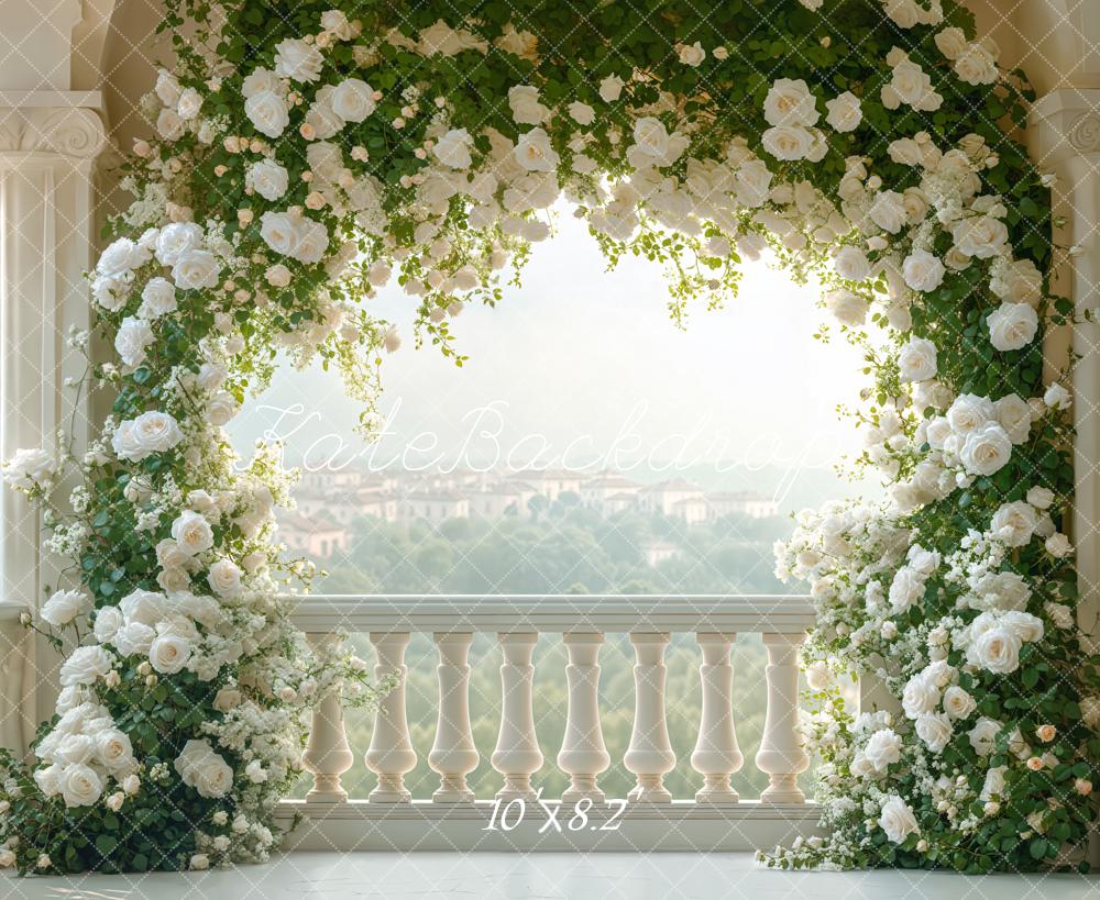 Lightning Deals Kate Wedding Flower Arch Balcony Backdrop Designed by Emetselch -UK