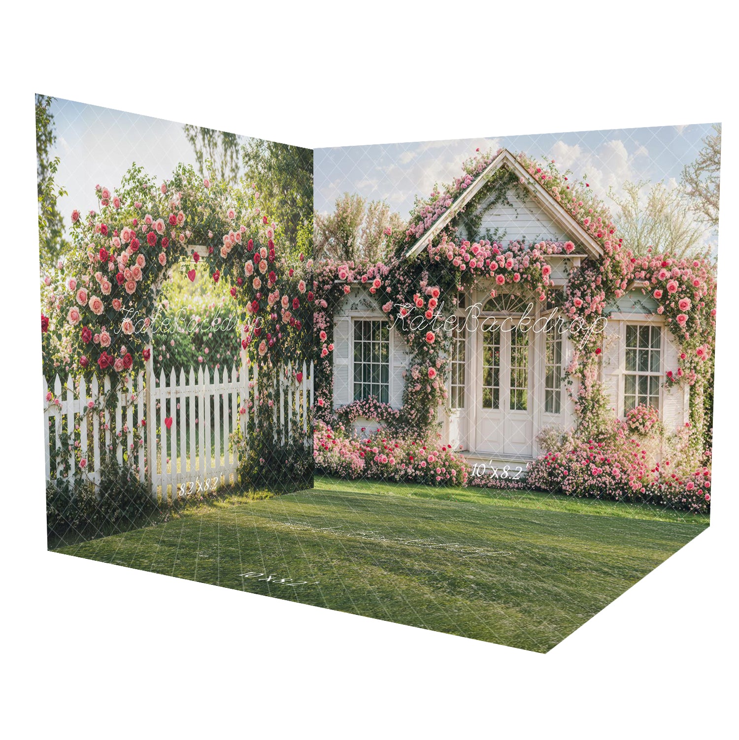 Kate Valentine Flower Arch Garden House Room Set -UK