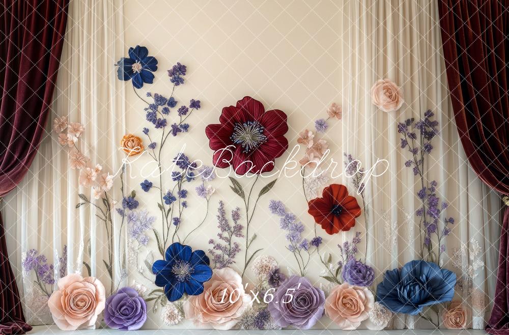 Kate Fine Art Flower Curtain Wall Backdrop Designed by Mini MakeBelieve -UK