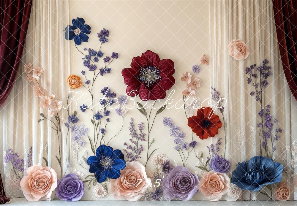 Kate Fine Art Flower Curtain Wall Backdrop Designed by Mini MakeBelieve -UK