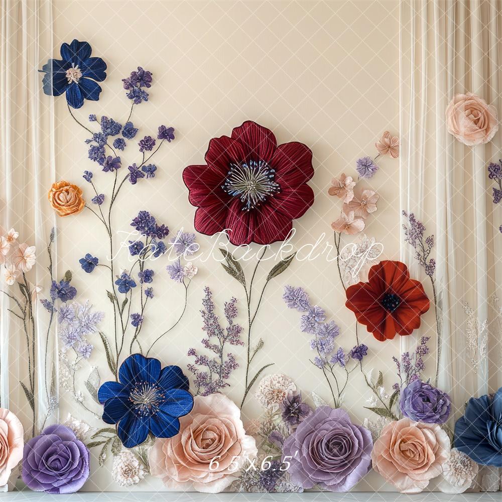 Kate Fine Art Flower Curtain Wall Backdrop Designed by Mini MakeBelieve -UK