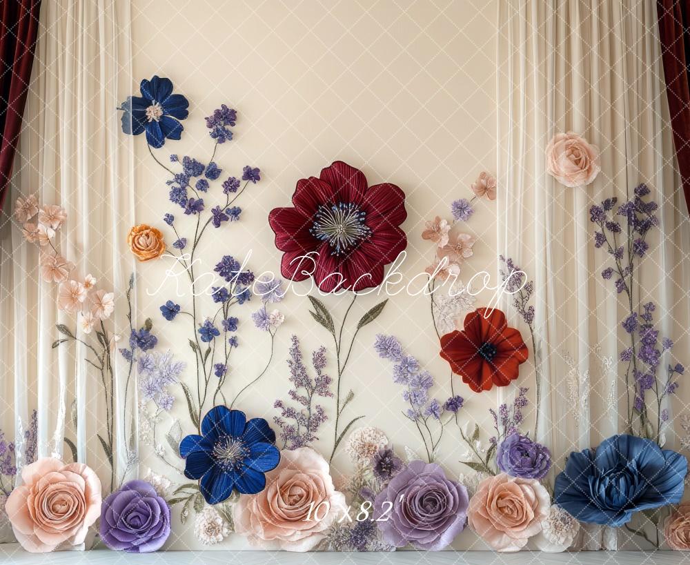 Kate Fine Art Flower Curtain Wall Backdrop Designed by Mini MakeBelieve -UK