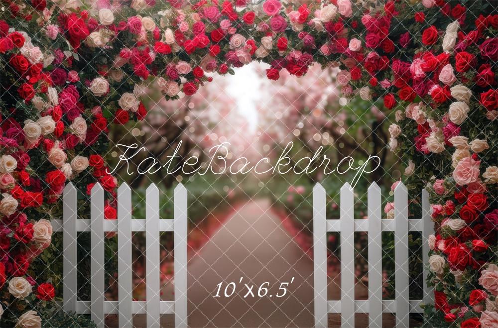 Kate Spring Flower Arch Garden Fence Backdrop Designed by Mini MakeBelieve -UK