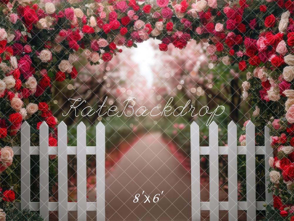 Kate Spring Flower Arch Garden Fence Backdrop Designed by Mini MakeBelieve -UK