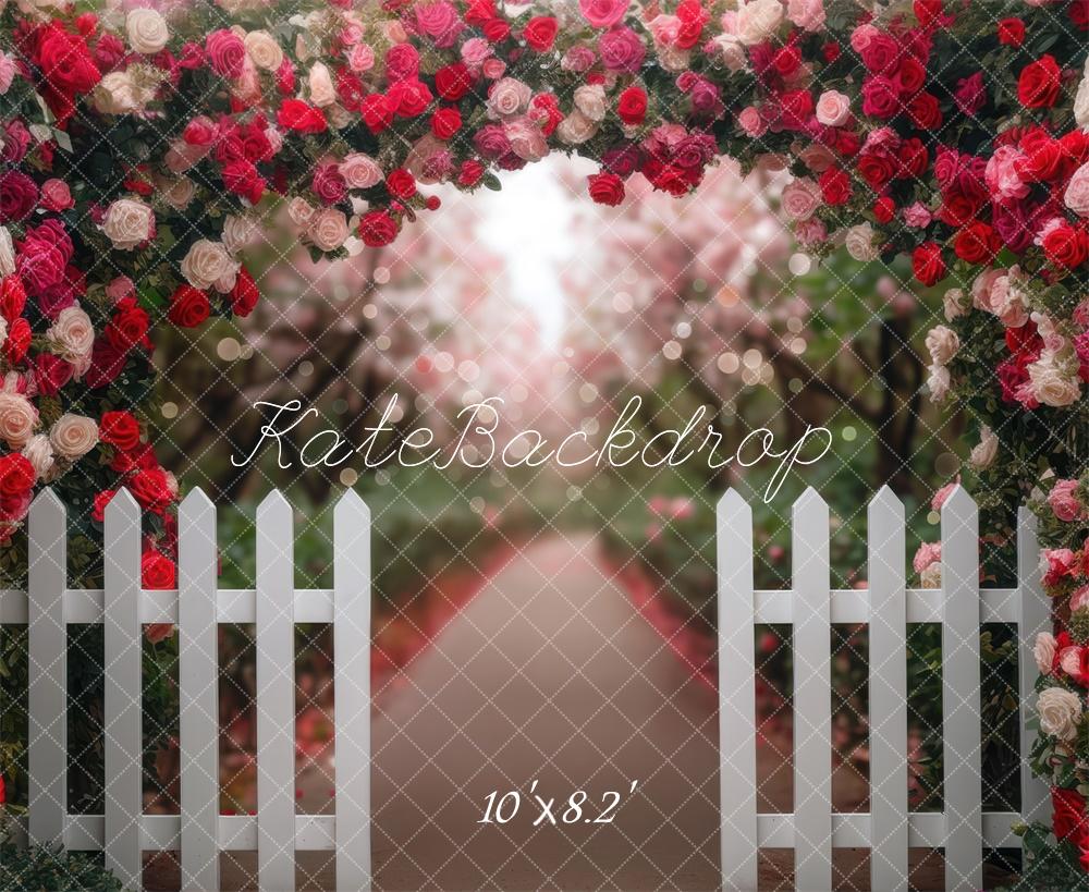 Kate Spring Flower Arch Garden Fence Backdrop Designed by Mini MakeBelieve -UK