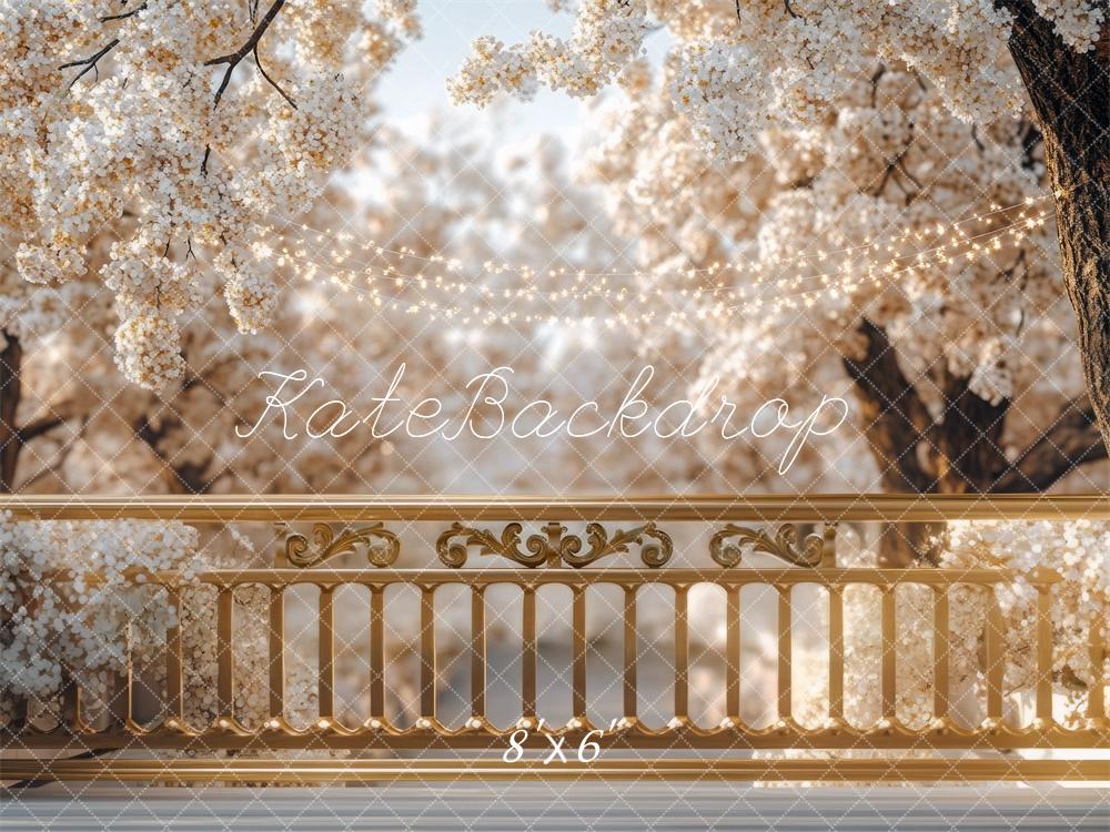 Kate Spring Blossom Balcony Backdrop Designed by Mini MakeBelieve