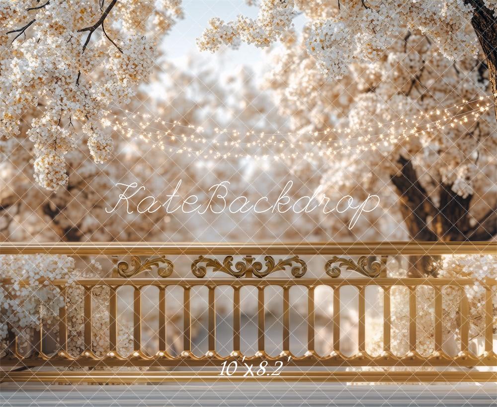 Kate Spring Blossom Balcony Backdrop Designed by Mini MakeBelieve