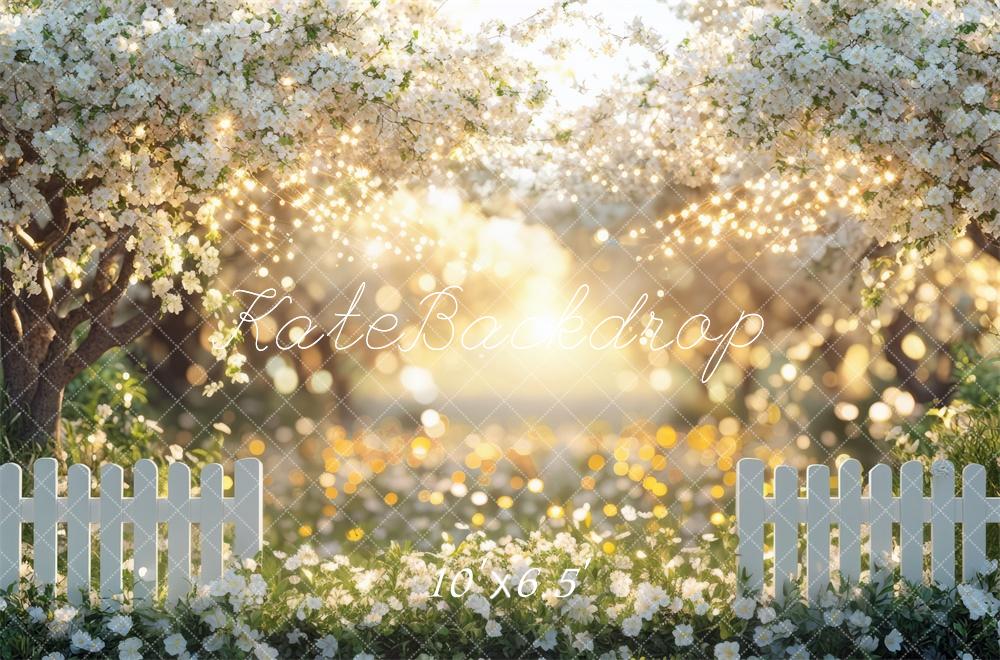 Kate Spring Floral Garden Sunlight Backdrop Designed by Mini MakeBelieve -UK