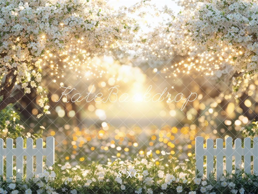 Kate Spring Floral Garden Sunlight Backdrop Designed by Mini MakeBelieve -UK