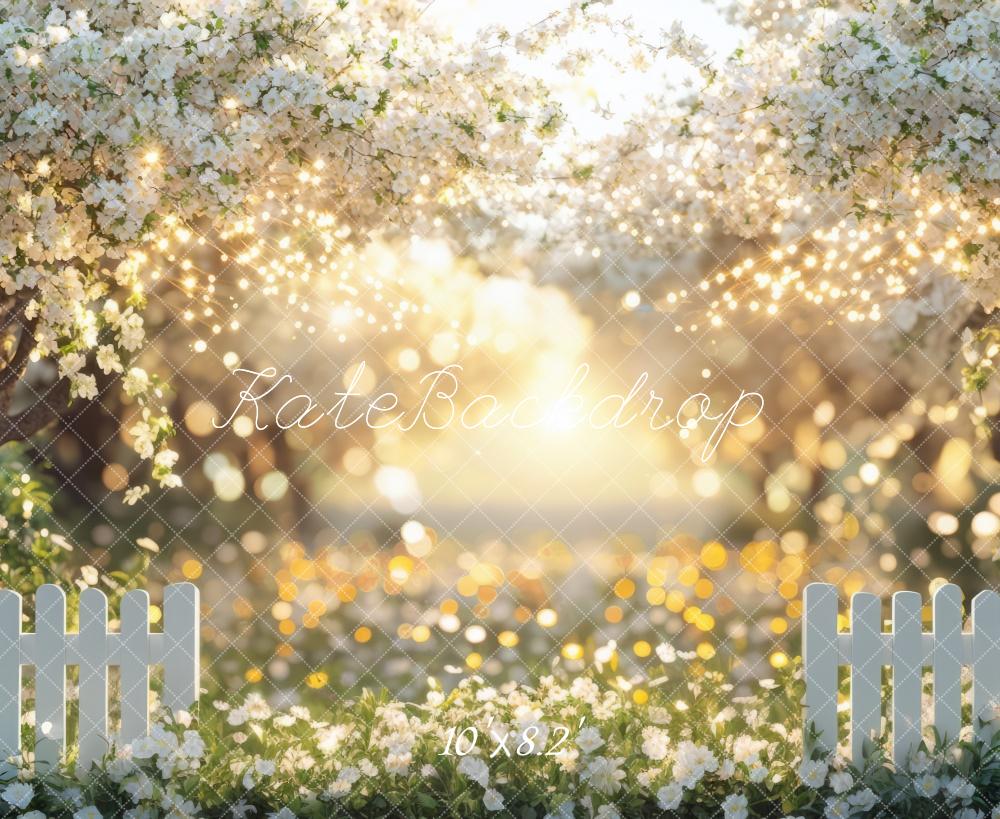 Kate Spring Floral Garden Sunlight Backdrop Designed by Mini MakeBelieve -UK