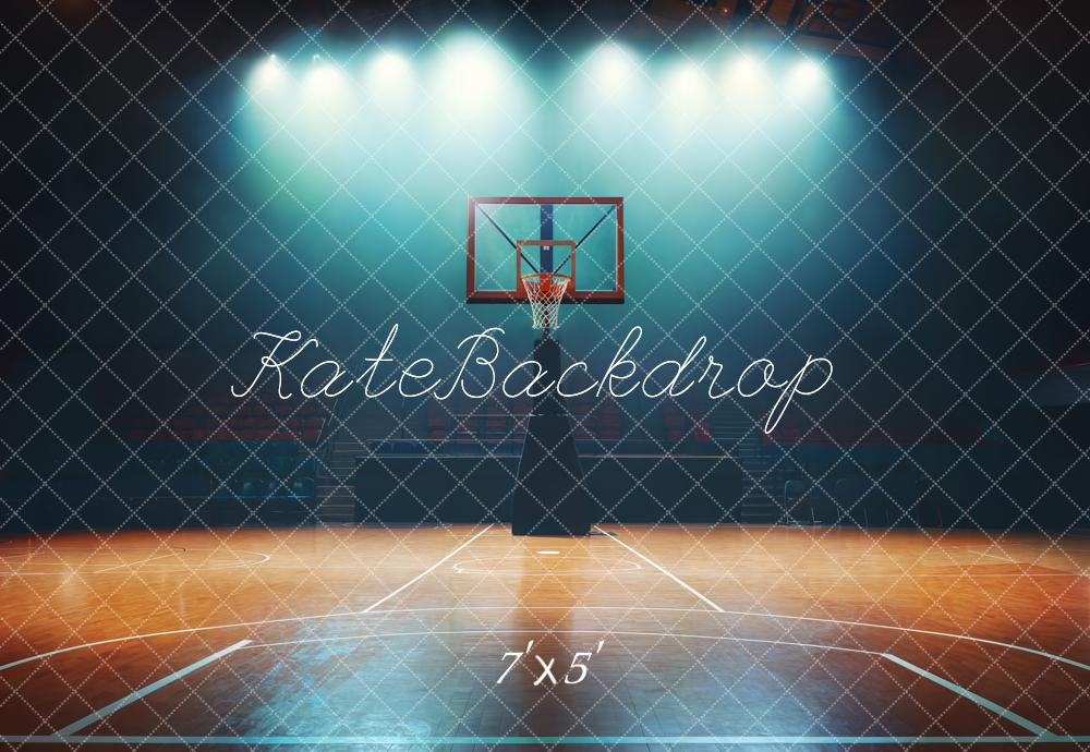 Kate Basketball Court Spotlight Backdrop Designed by Chain Photography -UK