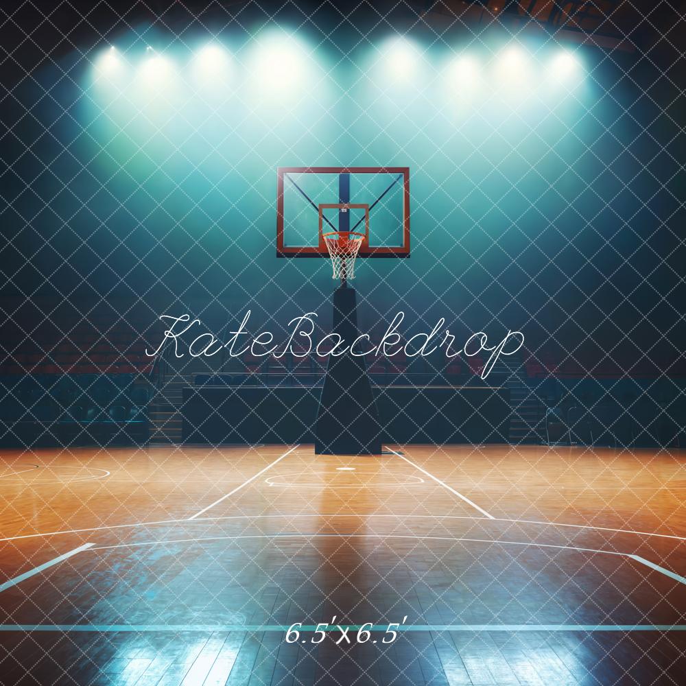 Kate Basketball Court Spotlight Backdrop Designed by Chain Photography -UK