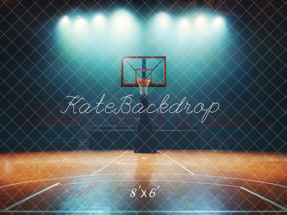 Kate Basketball Court Spotlight Backdrop Designed by Chain Photography -UK