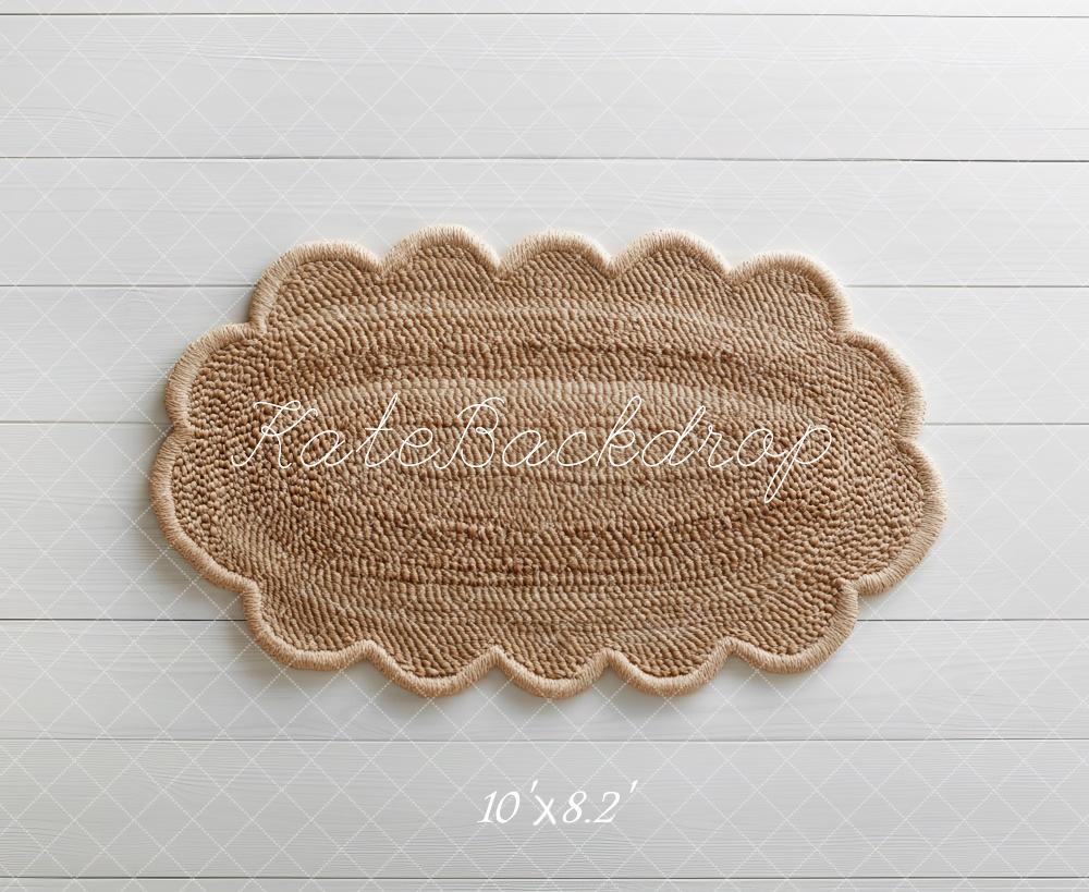 Kate Boho Newborn Jute Rug Floor Backdrop Designed by Mini MakeBelieve -UK