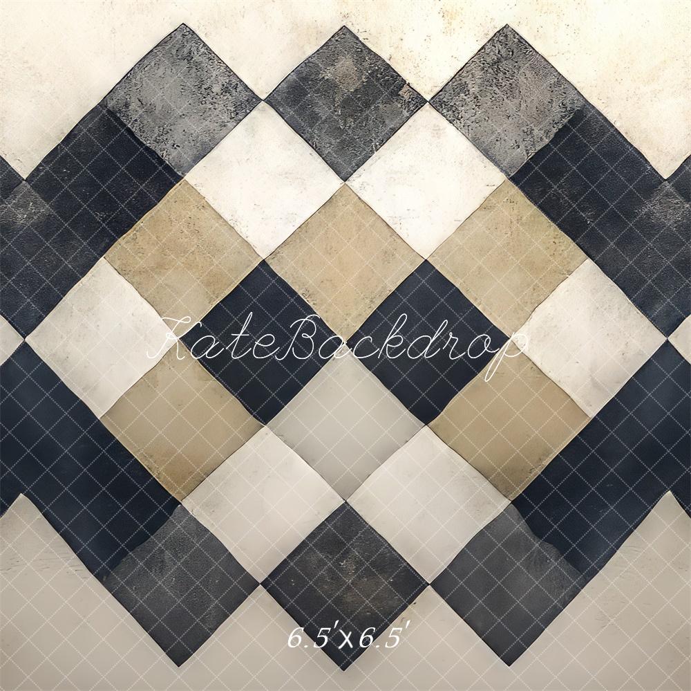 Kate Vintage Checkered Floor Backdrop Designed by Mini MakeBelieve -UK