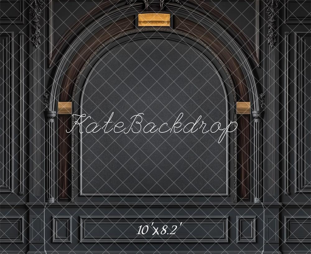 Kate Black Vintage Wall Arch Backdrop Designed by Mini MakeBelieve