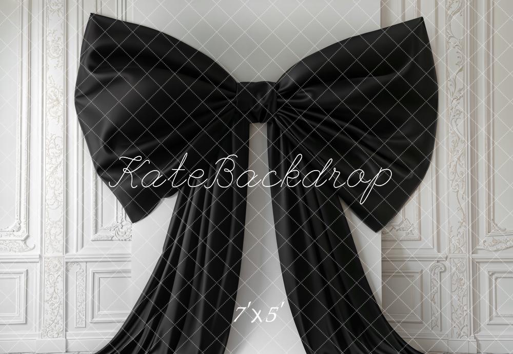 Kate Elegant Black Bow Retro Wall Backdrop Designed by Emetselch