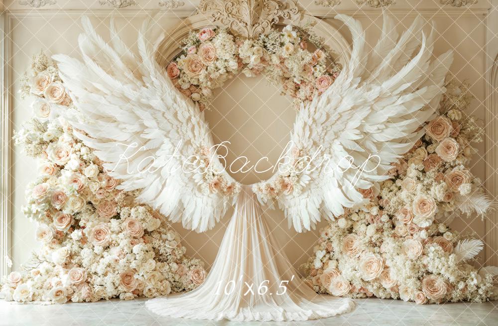 Kate Dreamy Angel Floral Wedding Backdrop Designed by Emetselch