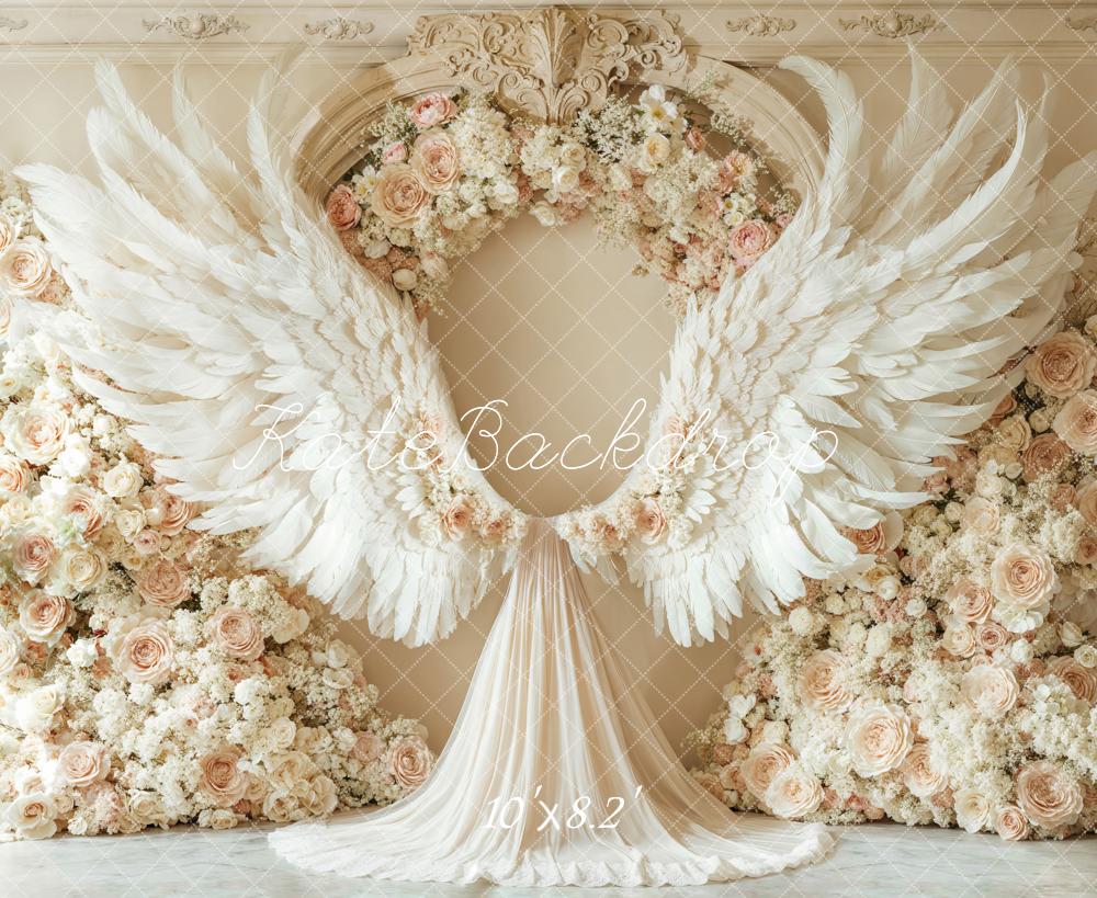 Kate Dreamy Angel Floral Wedding Backdrop Designed by Emetselch