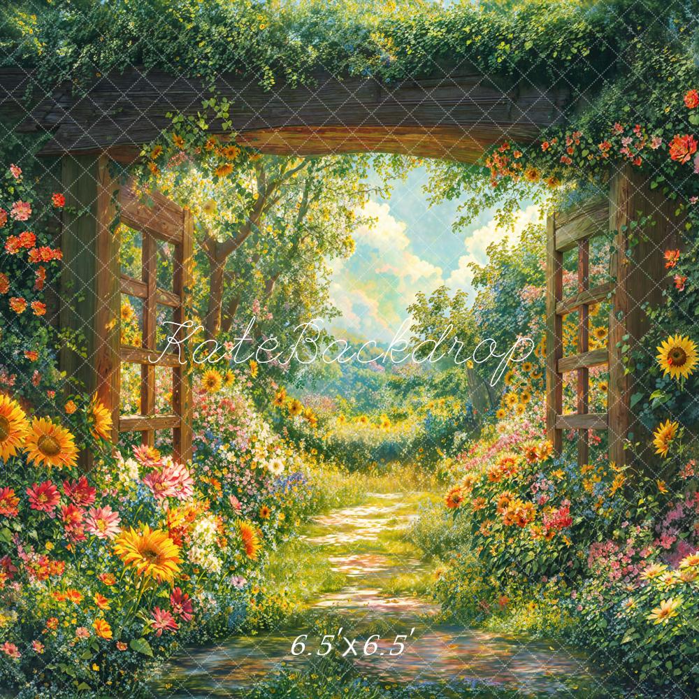 On Sale Kate Spring Garden Floral Arch Path Backdrop Designed by Emetselch