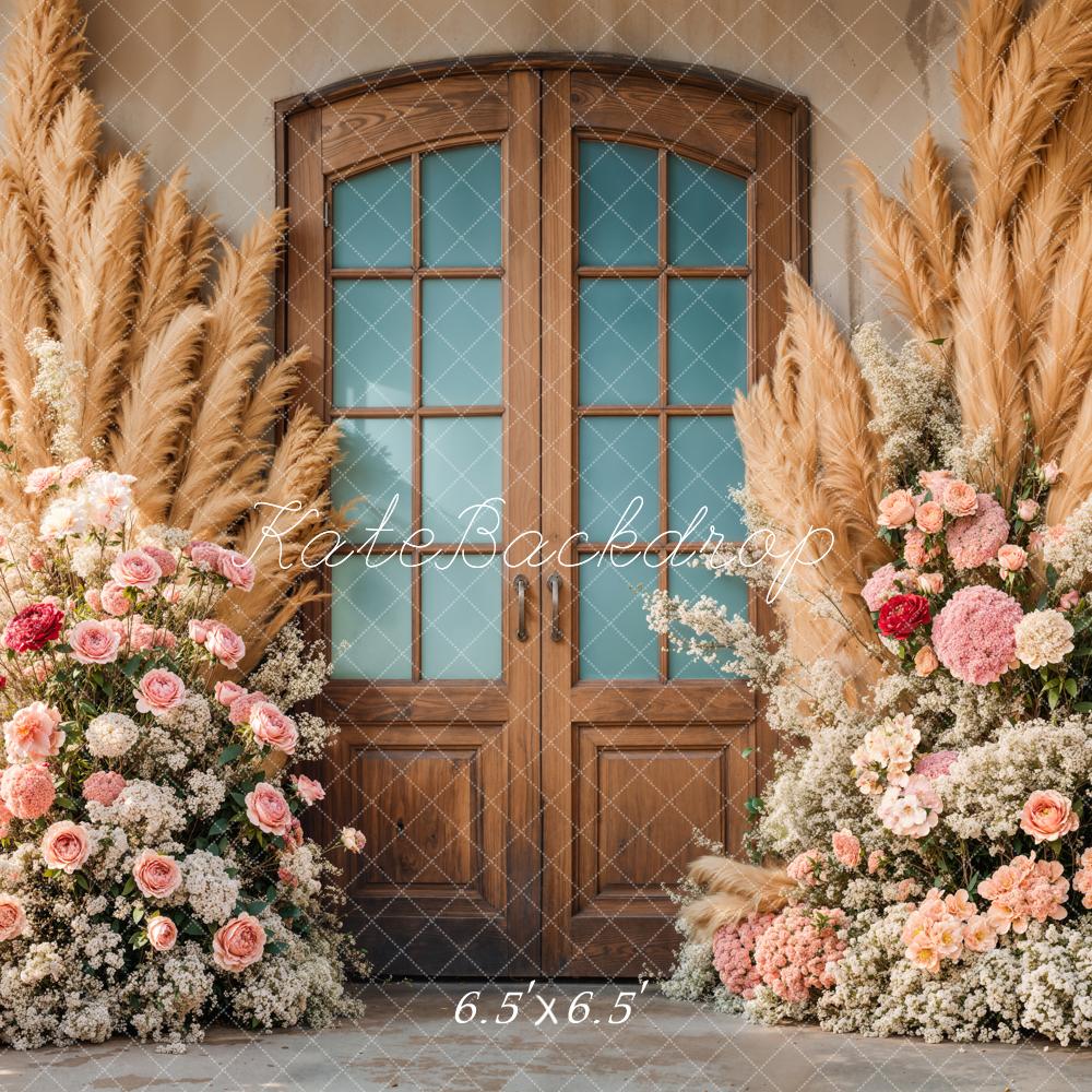 Kate Boho Floral Door Wedding Backdrop Designed by Emetselch -UK