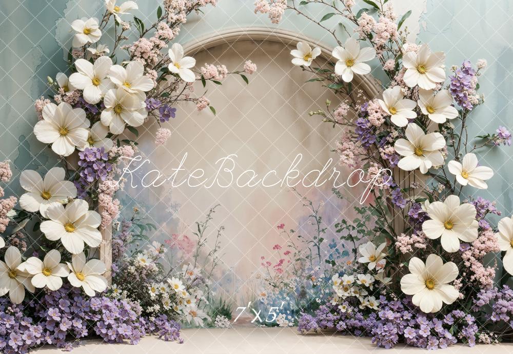 Kate Spring Flower Arch Purple Backdrop Designed by Emetselch -UK