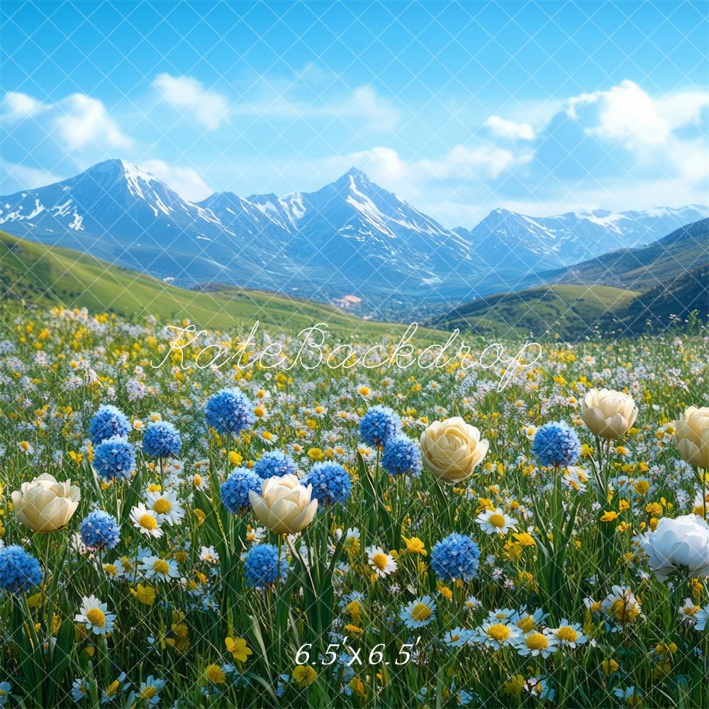 Kate Spring Mountain Wildflower Backdrop Designed by Mini MakeBelieve -UK