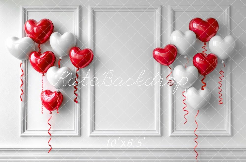 Kate Valentine's Heart Balloons Wall Backdrop Designed by Mini MakeBelieve